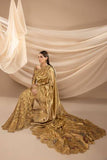 Nilofer Shahid - Golden Pure Tissue Embellished Saree with Blouse - 2 Piece - Studio by TCS