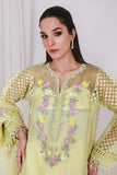 Reema Ahsan - NIDA - Organza - Lemon yellow - 3 Piece