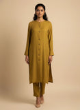 Shehrnaz - Marigold Luxe Mustard Pashmina Suit For Women - 3 Piece