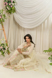 Alishba Kashif - Mehrunisa Cotton, Silk Pishwas For Women - Floral - 3 Piece