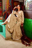Zahra Ahmed - ST-146 - Off White - Off White Zari - 3 Piece