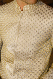 Arif Ashraf - Pukhraj - Gold - Tissue Zari & Raw Silk - 2 Piece