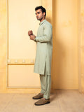 Shahjahan - Mint Green Kurta Shalwar - 2 Piece
