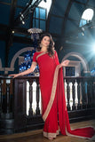Kaanchi London - Lal Rukh - Saree - Premium Raw Silk - Studio by TCS