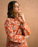 Ayla Studio - PRINTED ESSENTIAL 2 Piece CO-ORD - Sun Flower - poly-viscose - orange