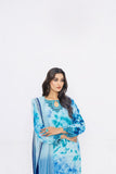 Anayra Amal - Aabshaar - Blue Tie & Dye - Dull Silk - 3 Piece