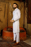 Arif Ashraf - Opal - Off White - Self Karandi & Silk - 3 Piece