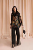 Nilofer Shahid - Midnight pearl - Black Cape - Embroidered - 3 Piece - Studio by TCS