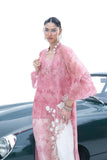 Sania Maskatiya Twila Suit Organza Pink 2 Piece