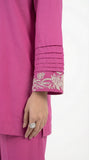 Reema Ahsan - Vaya Cotton Suit For Women - Shocking Pink and Skin - 2 Piece