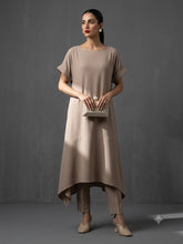 Maheen Khan Blended Crepe Taupe Set Biege 2 Piece