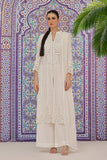 Rizwan Beyg - Selini White Coat - Irish Linen - White - 2 Piece
