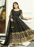 Allure by IH - SAFA - Black - Chiffon & Katan - 4 Piece