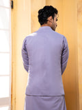 Shahjahan - Lavender Kurta Shalwar With Waistcoat - 3 Piece