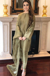 Maheen Trends - Catalina - 3 Piece - Raw Silk - Studio by TCS