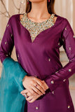 Allure by Ih - TWILIGHT - Katan Silk - Purple - 3 Piece - Studio by TCS
