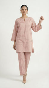 Reema Ahsan - Tavia Cotton Suit For Women - Light Pink - 2 Piece
