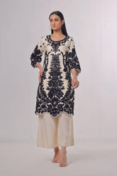 Rizwan Beyg Design - Simrene - Russian - Black & White - 1 Piece