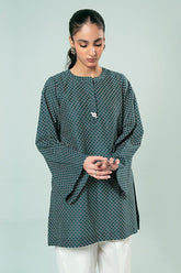 FOZIA KHALID - Dotted Printed Kurta - Cotton - 1 Piece