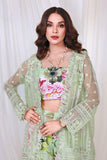 Reema Ahsan - NURAY - Organza - Lime green - 4 Piece