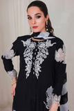 Reema Ahsan - HOORIYA - Korean raw silk - Black - 3 Piece