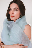Reema Ahsan - JIYA - Korean raw silk - Ice blue - 3 Piece