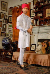 Arif Ashraf - Heeraa - Ivory White - Raw Silk - 2 Piece