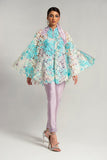 Salahuddin Pasha - Lavender Cutwork Lace Jacket For Women - Purple - 2 Piece