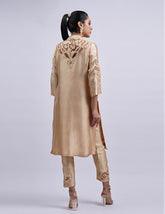 Salahuddin Pasha - Topaz Silk Suit For Women - Golden - 2 Piece