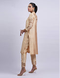 Salahuddin Pasha - Topaz Silk Suit For Women - Golden - 2 Piece
