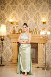 Syah - Serenity Dress - Silk - Pistachio Green - 1 Piece