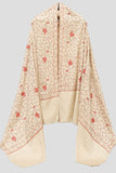 Ayla Studio - EMBROIDERED PASHMINA SHAWL - JANAAN - Light Brown - 1 Piece