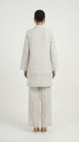 Reema Ahsan - Siya Irish Lawn Suit For Women - Light Grey - 2 Piece
