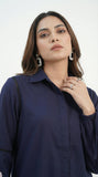 Reema Ahsan - Izzy Lawn Suit For Women - Navy Blue - 2 Piece