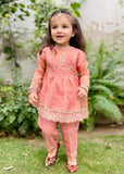 Modest - Maysuri Frock For Girl - Pink - 3 Piece