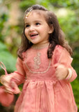 Modest - Maysuri Frock For Girl - Pink - 3 Piece