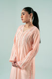 FOZIA KHALID - Peachy Lace Tunic - Peachy Pink - Paper Silk - 1 Piece