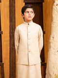 Shahjahan - Ivory Skin Kurta Trouser with Waistcoat - 3 Piece