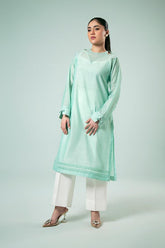 FOZIA KHALID - Dark Mint Delight - Paper Silk - 1 Piece