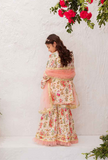 Hummingbirdspk - Absolutely Blooming Gharara Set 3 Piece