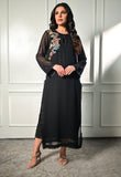 Insia Sohail - Bird Of Paradise - Black - Georgette - 2 Piece