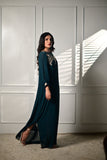Insia Sohail - Kaftaan - Emerald Green - Chiffon - 2 Piece