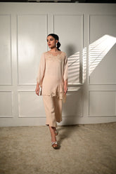 Insia Sohail - Petals - Powder Peach - Georgette - 2 Piece