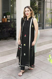 Insia Sohail - Kohl - Black - 3 Piece - Cotton net - Studio by TCS