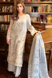 Maheen Trends - ASHEN AURA - Steel Grey - Karandi Organza - 3 Piece