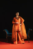 Maria Osama Khan - Aabroo-e-Jashan - orange - ORGANZA & Grip silk - 3 Piece