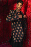 Deepak & Fahad - AASHNA - Black - Resham and Zardozi - 3 Piece