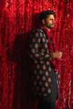 Deepak & Fahad - AASHNA - Black - Resham and Zardozi - 3 Piece