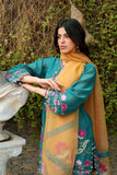 Reema Ahsan - Aelin - Kora Cotton & Organza - Emerald Green - 3 Piece