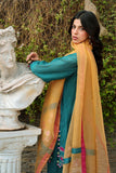 Reema Ahsan - Aelin - Kora Cotton & Organza - Emerald Green - 3 Piece